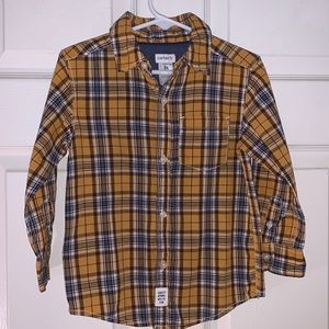 Toddler Plaid Botton Shirt